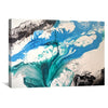 Sea Marble Canvas Art Clock Canvas
