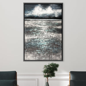 Sea of Reflection Oil Painting Oil 30 x 45cm / Oil Painting Clock Canvas