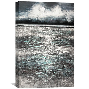 Sea of Reflection Oil Painting Oil Clock Canvas