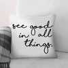 See Good B Cushion Cushion Cushion Square Clock Canvas