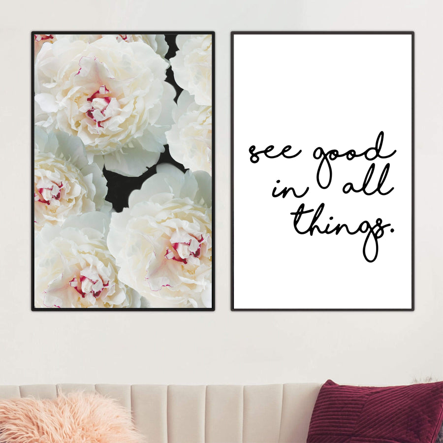 See Good Canvas Art Set of 2 / 40 x 50cm / No Board - Canvas Print Only Clock Canvas