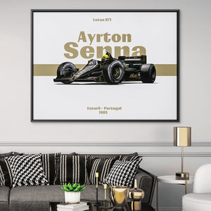 Senna Lotus Canvas Art Clock Canvas