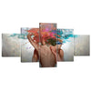 Sensual Caress Canvas - 5 Panel Art Clock Canvas