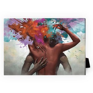 Sensual Embrace Desktop Canvas Desktop Canvas 18 x 13cm Clock Canvas