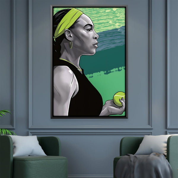 Serena Profile Canvas Art 30 x 45cm / Unframed Canvas Print Clock Canvas
