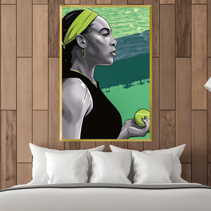 Serena Profile Canvas Art Clock Canvas