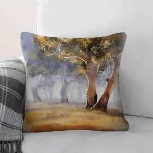 Serene Forest Cushion Cushion Cushion Square Clock Canvas
