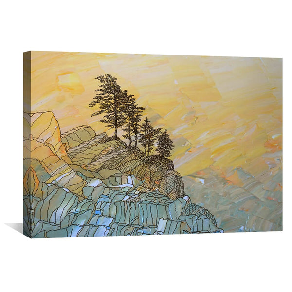 Serene Joy Canvas Art 45 x 30cm / Unframed Canvas Print Clock Canvas