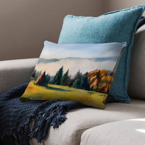 Serene Mountains Cushion Cushion Cushion Landscape Clock Canvas