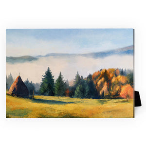 Serene Mountains Desktop Canvas Desktop Canvas 18 x 13cm Clock Canvas