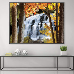 Serene Waterfall Canvas Art Clock Canvas