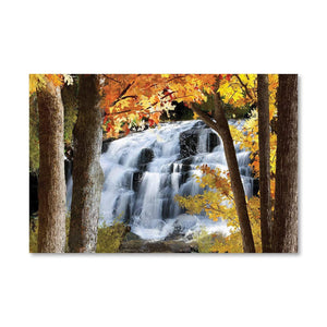 Serene Waterfall Canvas Art Clock Canvas