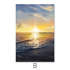 Serene Waves Canvas Art B / 30 x 45cm / Unframed Canvas Print Clock Canvas