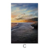 Serene Waves Canvas Art C / 30 x 45cm / Unframed Canvas Print Clock Canvas