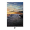 Serene Waves Canvas Art C / 30 x 45cm / Unframed Canvas Print Clock Canvas