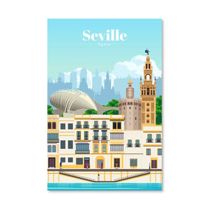 Seville Canvas - Studio 324 Art Clock Canvas