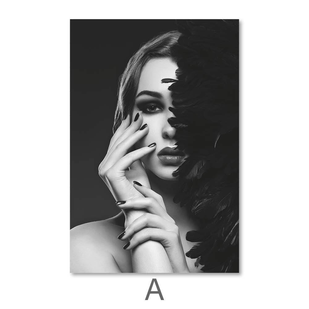 Shaded Beauty Canvas Art A / 40 x 50cm / No Board - Canvas Print Only Clock Canvas