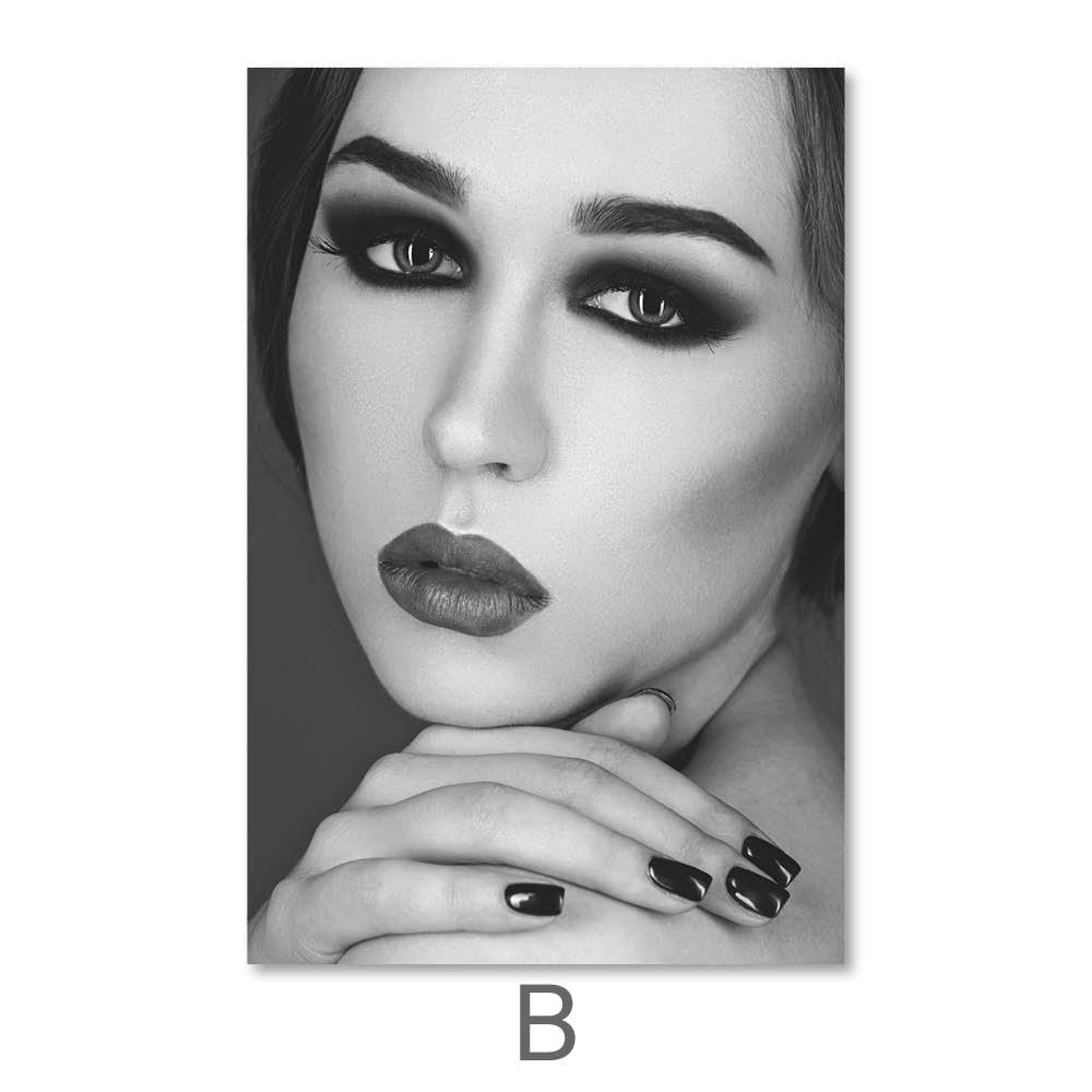Shaded Beauty Canvas Art B / 40 x 50cm / No Board - Canvas Print Only Clock Canvas