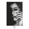 Shaded Beauty Canvas Art C / 40 x 50cm / No Board - Canvas Print Only Clock Canvas