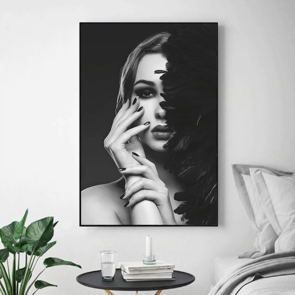 Shaded Beauty Canvas Art Clock Canvas