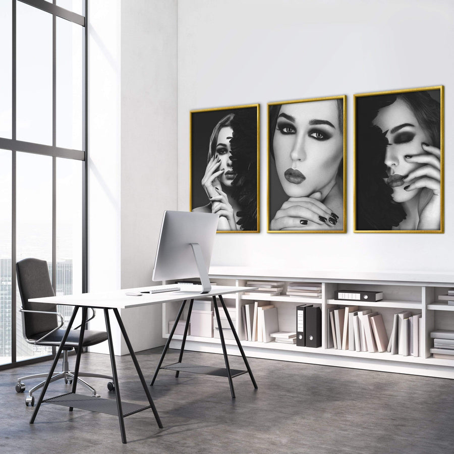 Shaded Beauty Canvas Art Clock Canvas