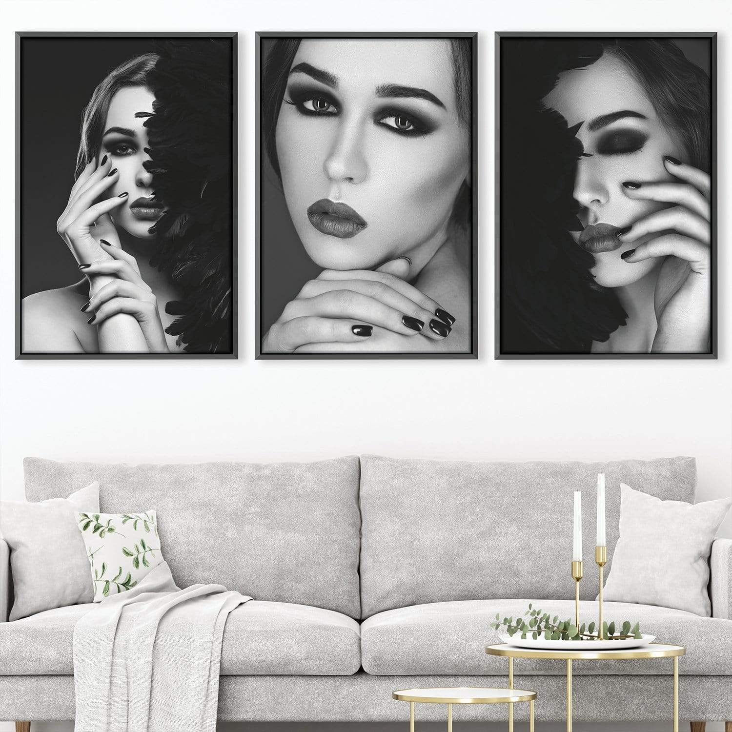Shaded Beauty Canvas Art Clock Canvas