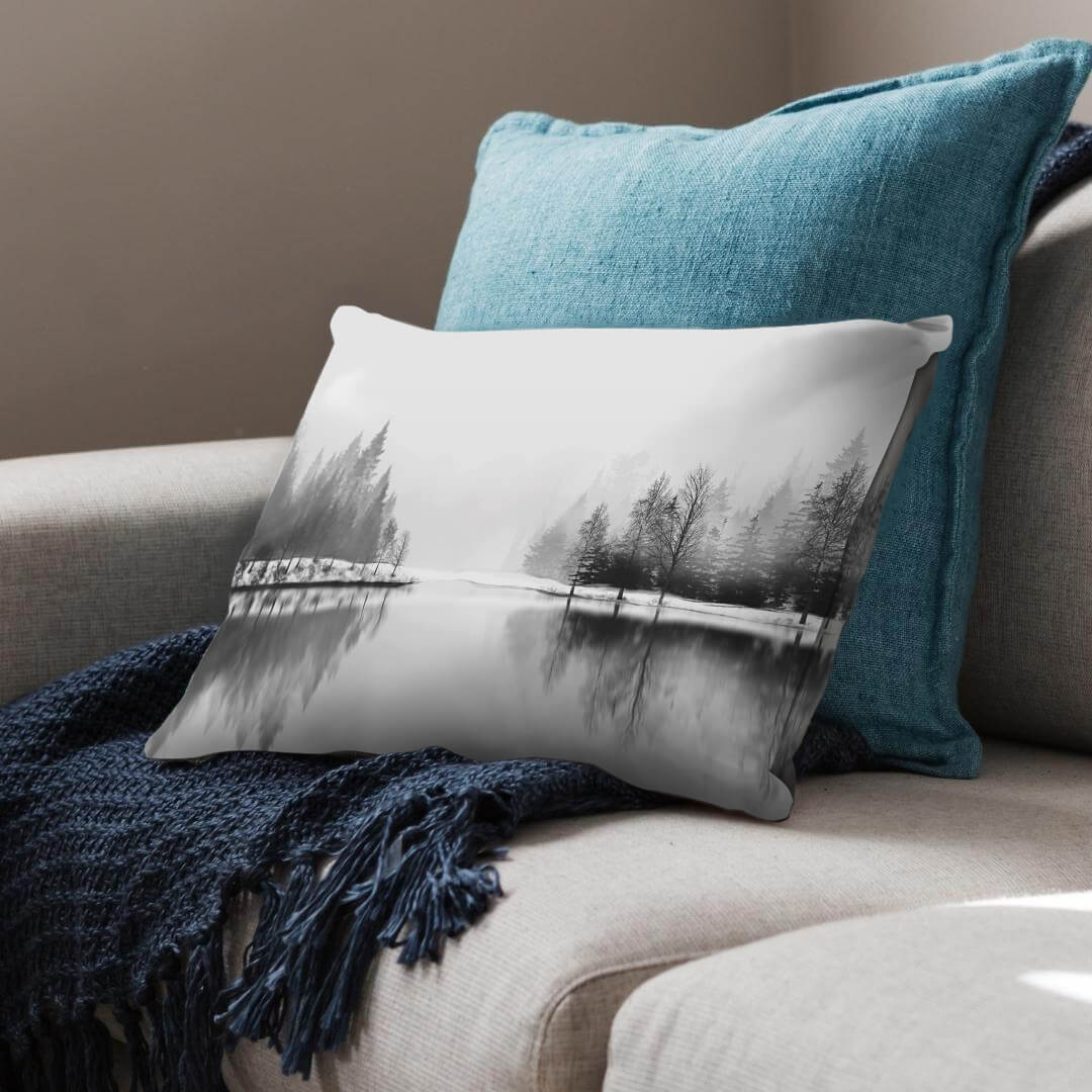 Shaded Lake Cushion Cushion Cushion Landscape Clock Canvas