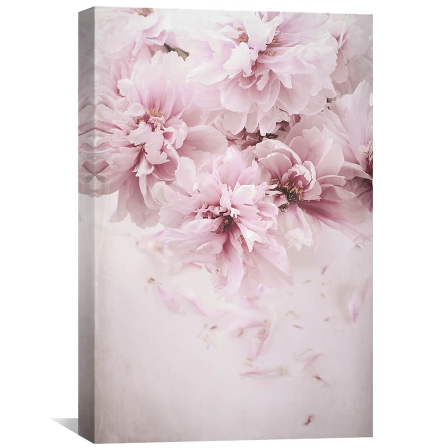 Shaded Pink Canvas Art 40 x 60cm / Unframed Canvas Print Clock Canvas
