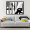 Shades of Obsidian Canvas Art Clock Canvas