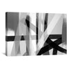 Shades of Obsidian Canvas Art 45 x 30cm / Unframed Canvas Print Clock Canvas
