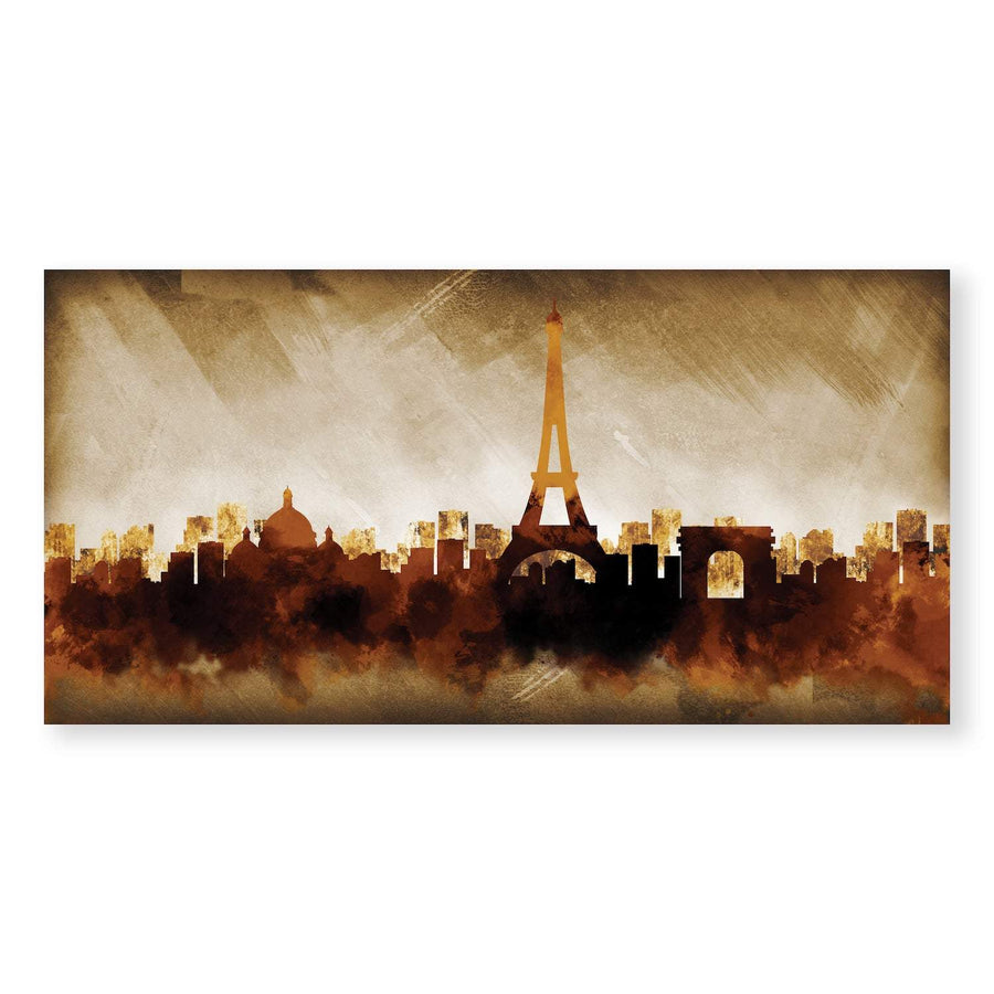 Shades of Paris Canvas Art Clock Canvas