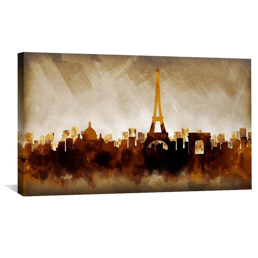 Shades of Paris Canvas Art Clock Canvas