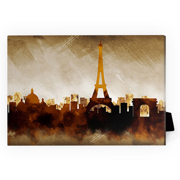 Shades of Paris Desktop Canvas Desktop Canvas 18 x 13cm Clock Canvas