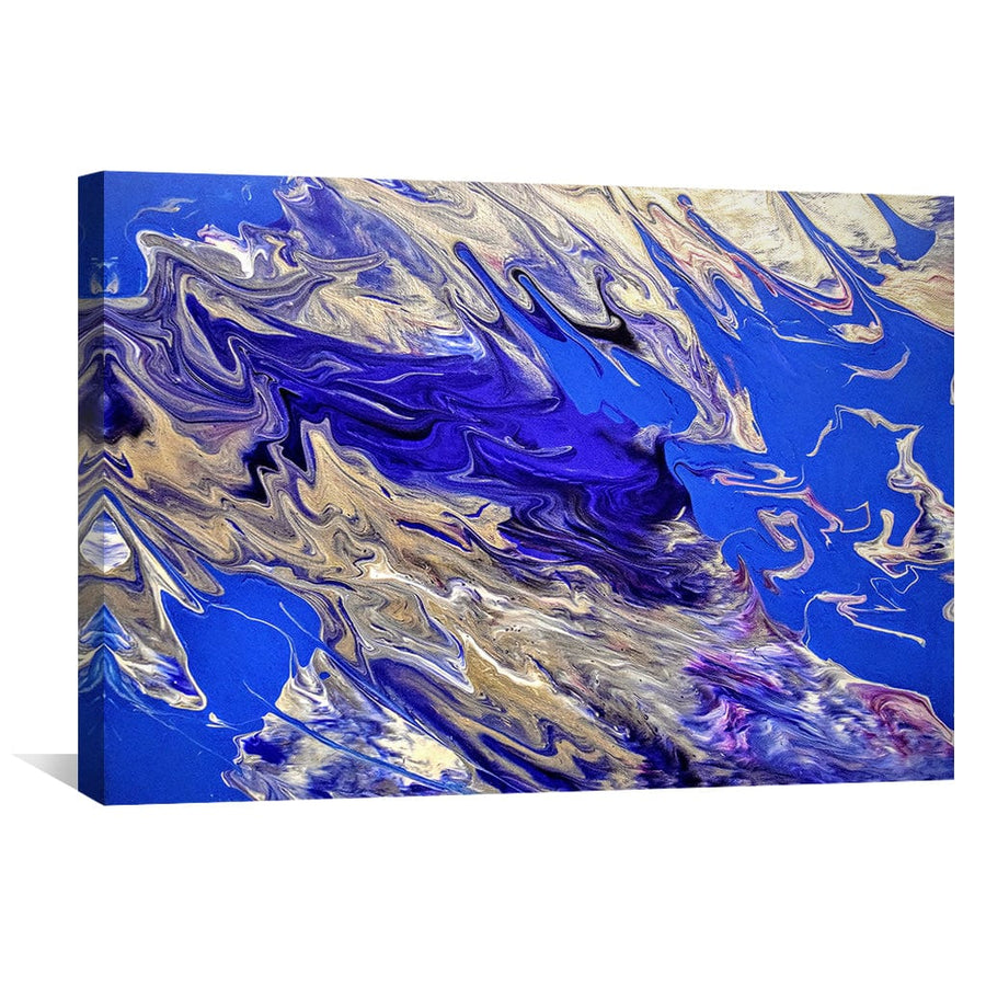 Shades of Peacock Canvas Art Clock Canvas