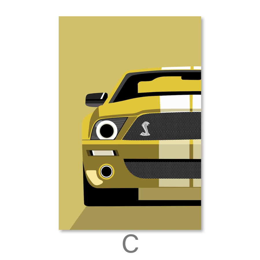 Shades of Speed Canvas Art Clock Canvas
