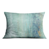 Shades of Turquoise Cushion Cushion 48 x 33cm Clock Canvas