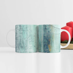 Shades of Turquoise Mug Mug White Clock Canvas