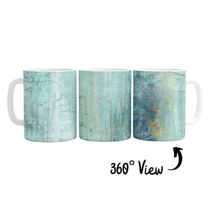 Shades of Turquoise Mug Mug White Clock Canvas