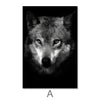 Shadow Animals Canvas Art Clock Canvas