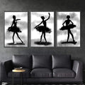 Shadow Dancers Canvas Art Clock Canvas