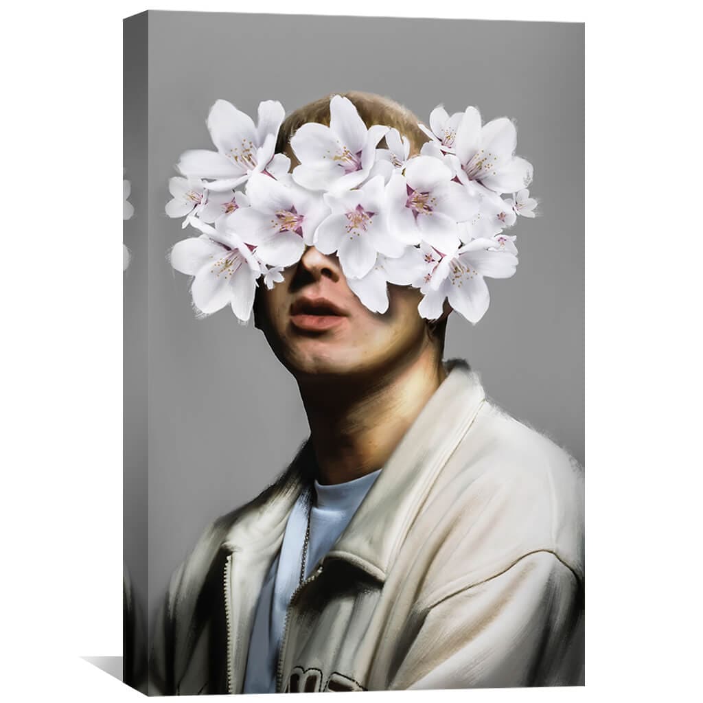Shady Bouquet Canvas Art 30 x 45cm / Unframed Canvas Print Clock Canvas