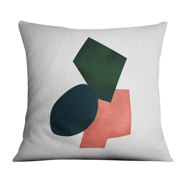 Shapes of Abstract B Cushion Cushion 45 x 45cm Clock Canvas