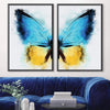 Shining Butterfly Canvas Art Clock Canvas