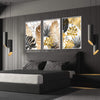 Shining Leaf Canvas Art Clock Canvas