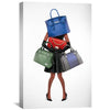 Shopping Spree Canvas Art 30 x 45cm / Unframed Canvas Print Clock Canvas