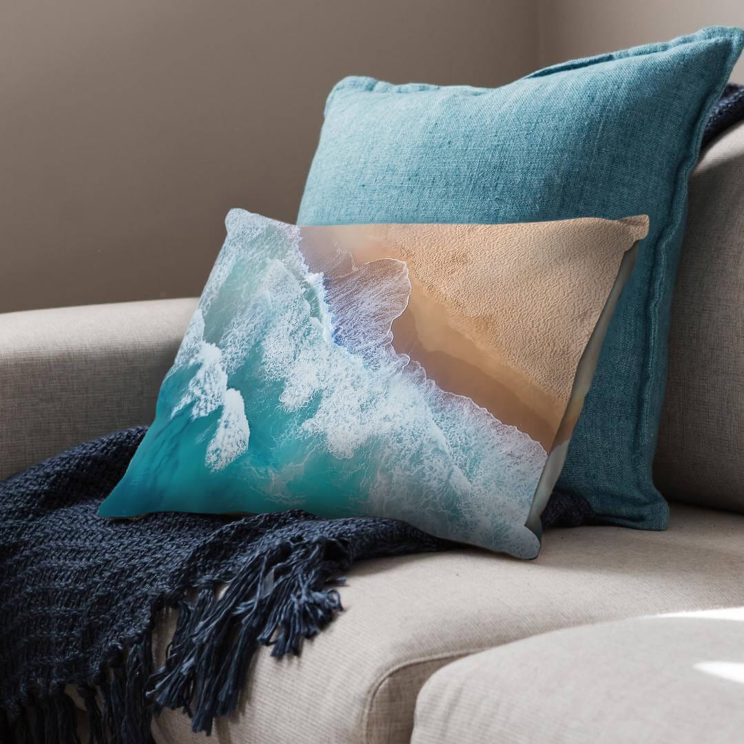 Shoreline Cushion Cushion 48 x 33cm Clock Canvas