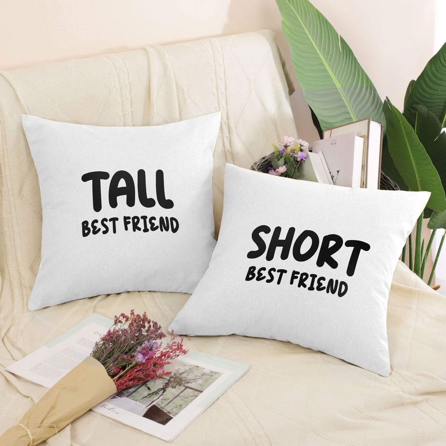 Short Best Friend Cushion Cushion Clock Canvas