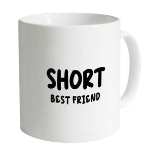 Short Best Friend Mug Mug B / White Clock Canvas