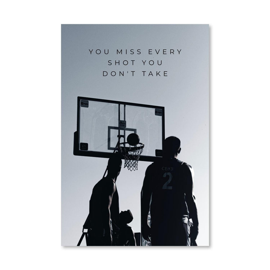 Shots You Don't Take Canvas Art Clock Canvas