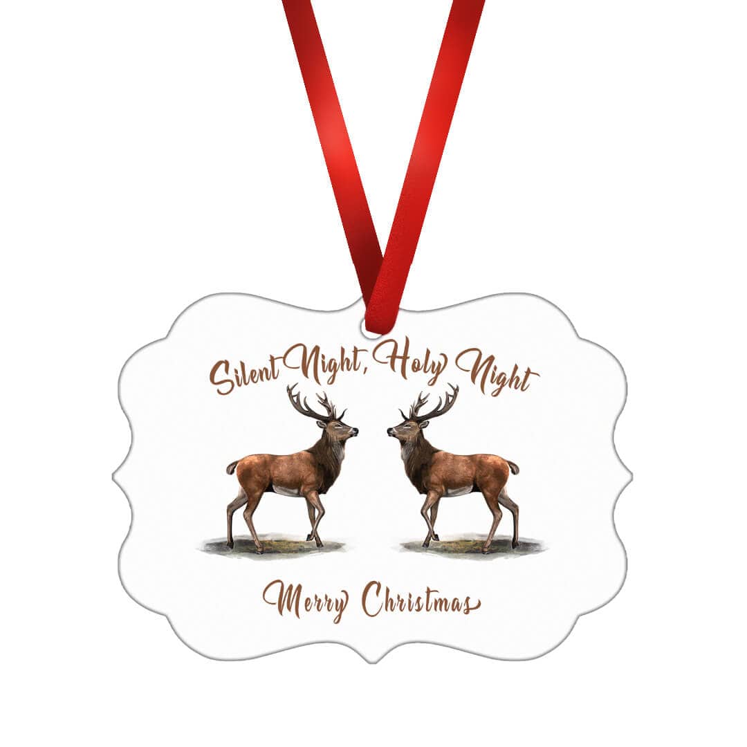 Silent Night Reindeer Ornament product thumbnail